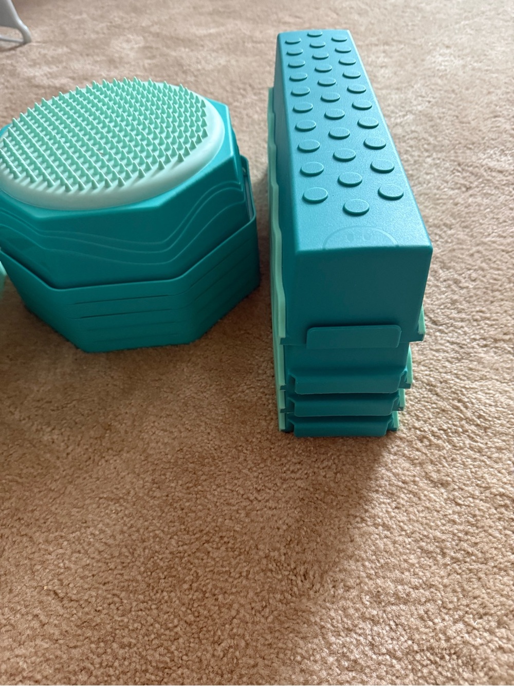 Teal Balance Beam/Sensory Stepping Stones-13 pieces - Picture 4 of 6